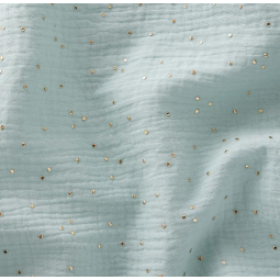 Tissu double gaze - Pimiz menthe clair