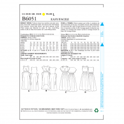 Patron Butterick 6051 - Robe longue