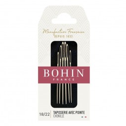 Aiguilles à tapisserie avec pointe Bohin chenille 18/22