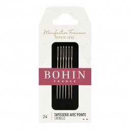 Aiguilles à tapisserie avec pointe Bohin chenille 24