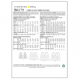 Patron Butterick 6179 - Jupe et jupe-culotte