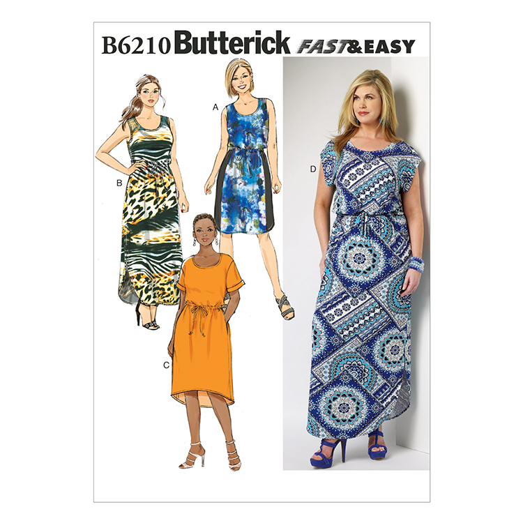 Patron Butterick 6210 - Robe ample