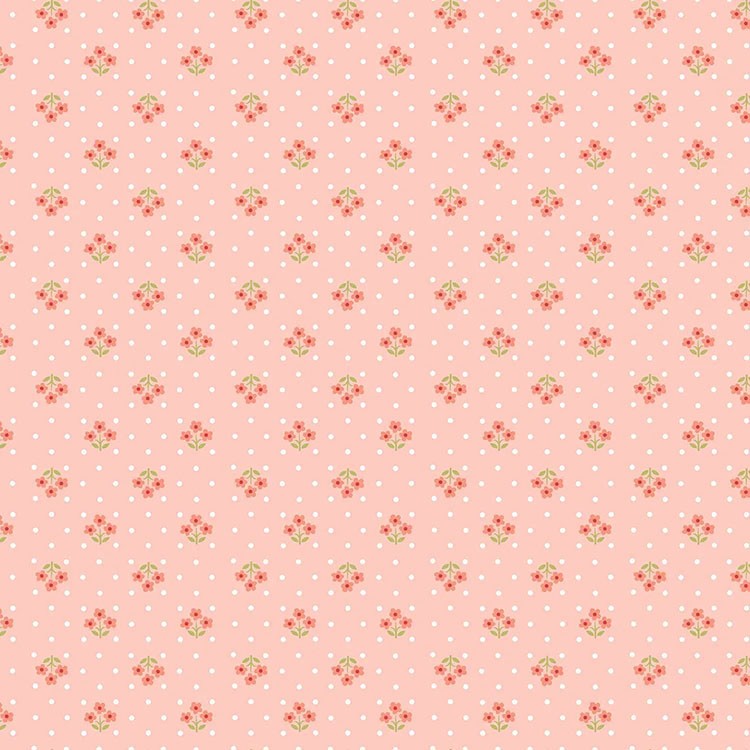 Tissu Andover fabrics - Play and Simple - Tri flower blush