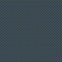 Tissu Andover fabrics - Indigo Cheddar - Circle diamond indigo