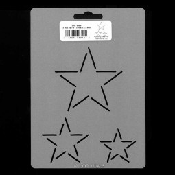 Stencil de patchwork - 3 Stars