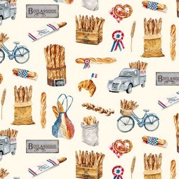 Tissu enduit - Baguette française