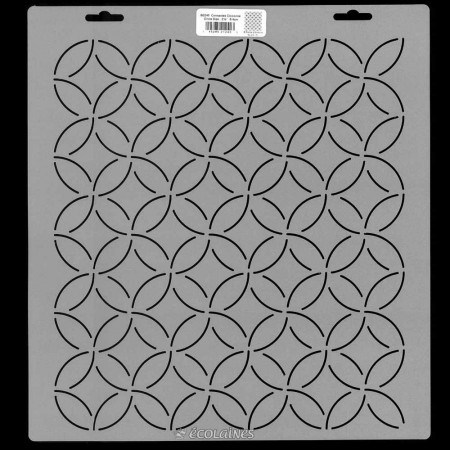 Stencil de patchwork - Connected Cloisonné circle