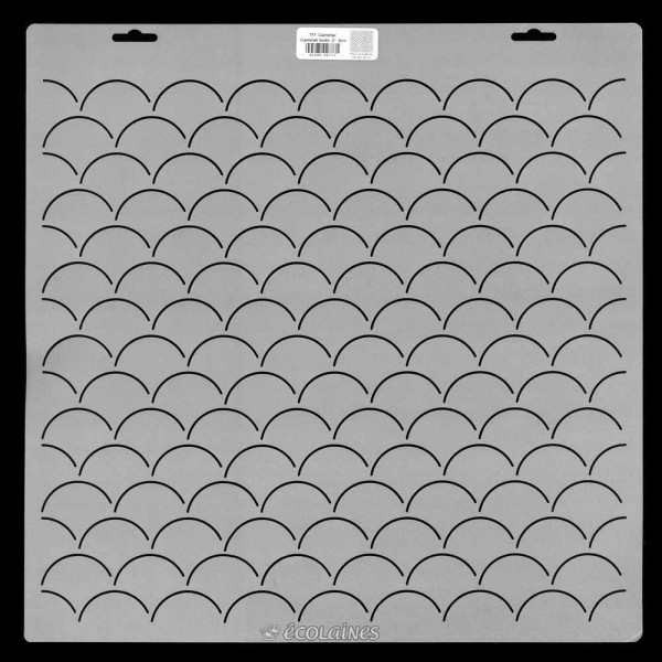 Stencil de patchwork - Clamshell background