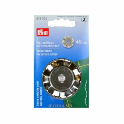 Lame ondulée pour cutter rotatif Prym 45mm