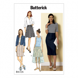 Patron Butterick 6326 - Jupes