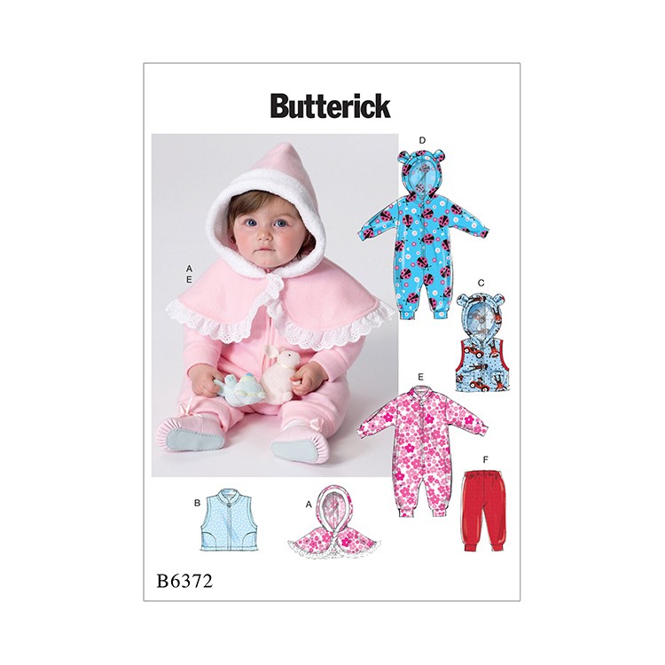 Patron Butterick 6372 - Ensemble pour bébé