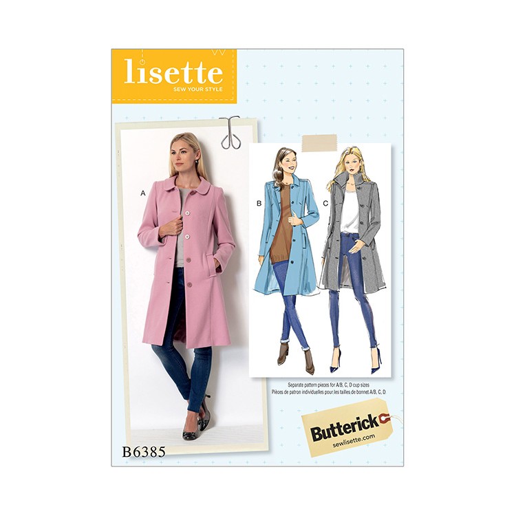 Patron Butterick 6385 - Manteau