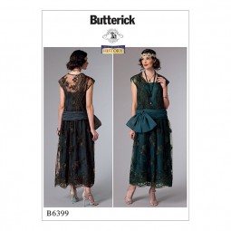 Patron Butterick 5399 - Robe historique année 20