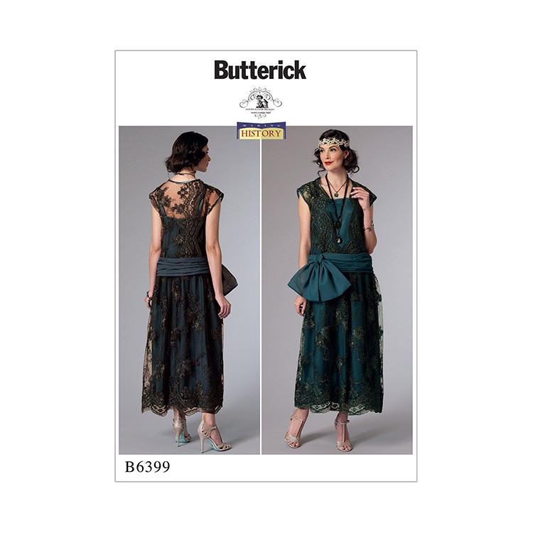 Patron Butterick 5399 - Robe historique année 20