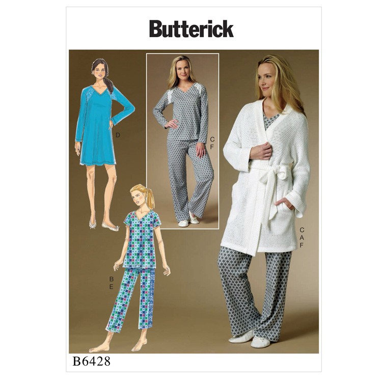 Patron Butterick 6428 - Ensemble de nuit