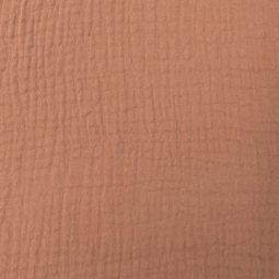 Tissu double gaze - Vieux rose