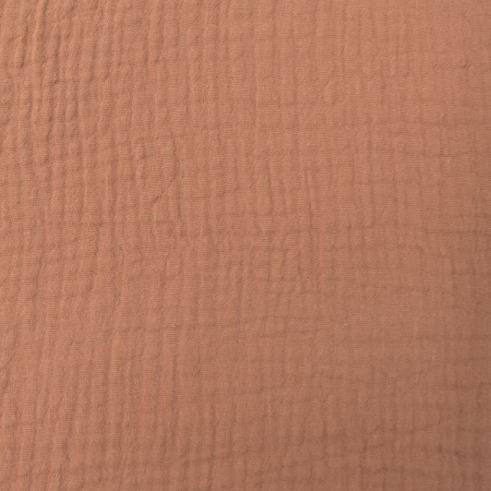 Tissu double gaze - Vieux rose