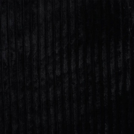 Tissu polaire doudou côtelé - Noir Tissu polaire doudou côtelé - Noir