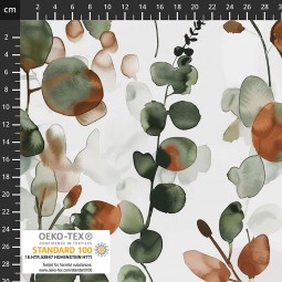 Tissu viscose Light & Lush - Feuillage