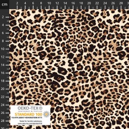 Tissu viscose - Léopard