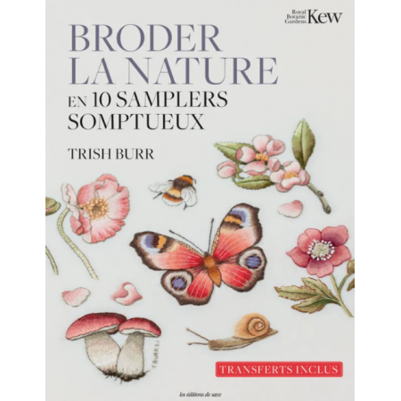 Livre - Broder la nature en 10 samplers somptueux Livre - Broder la nature en 10 samplers somptueux