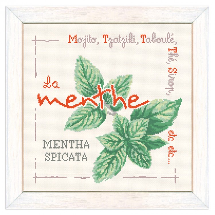 Fiche de broderie Lilipoints - La menthe