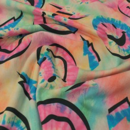 Tissu jersey coton - Happy faces