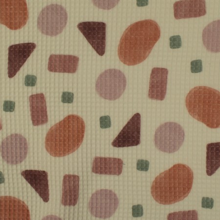 Tissu nid d'abeille Lilas Clair - Oeko tex