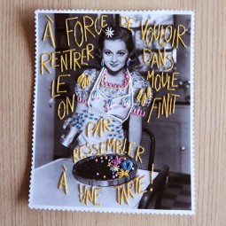 Kit de broderie sur papier - The Comptoir - T'as l'air d'une tarte