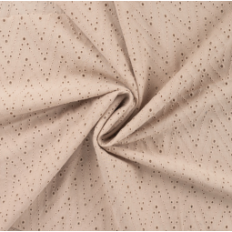 Tissu Broderie Anglaise - Leisa sand