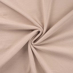 Tissu Maille - Nid d'abeille sand