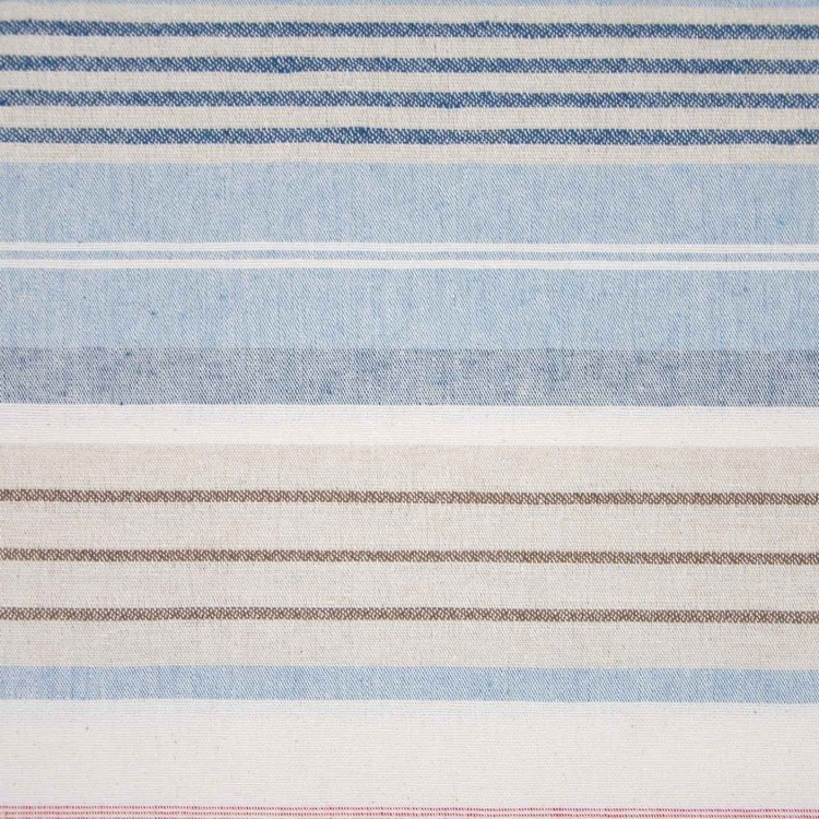 Tissu Katia fabrics - Toile - Stripes nautic marron