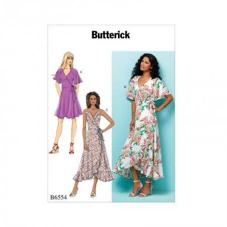 Patron Butterick 6554 - Robe portefeuille