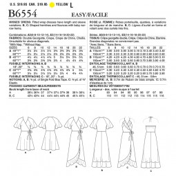 Patron Butterick 6554 - Robe portefeuille