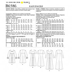 Patron Butterick 6586 - Robe