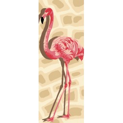 Kit de canevas Luc  - Flamant rose