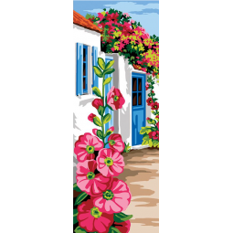 Kit de canevas Seg de Paris - Allée trémière