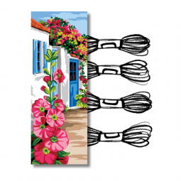 Kit de canevas Seg de Paris - Allée trémière