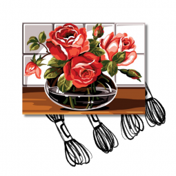 Kit de canevas Margot de Paris - Roses