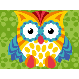 Kit de canevas SEG de Paris - Hiboux floral