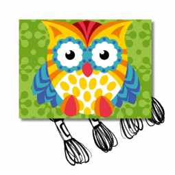 Kit de canevas SEG de Paris - Hiboux floral