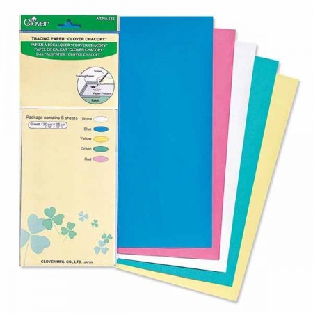 Papier carbone Clover 30x25cm (5 feuilles)