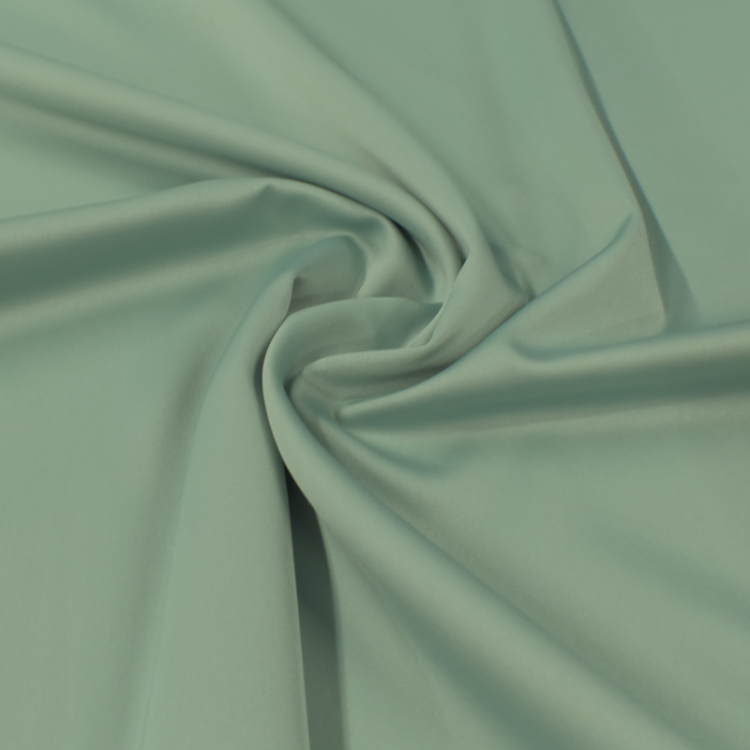 Tissu satin - vert d'eau