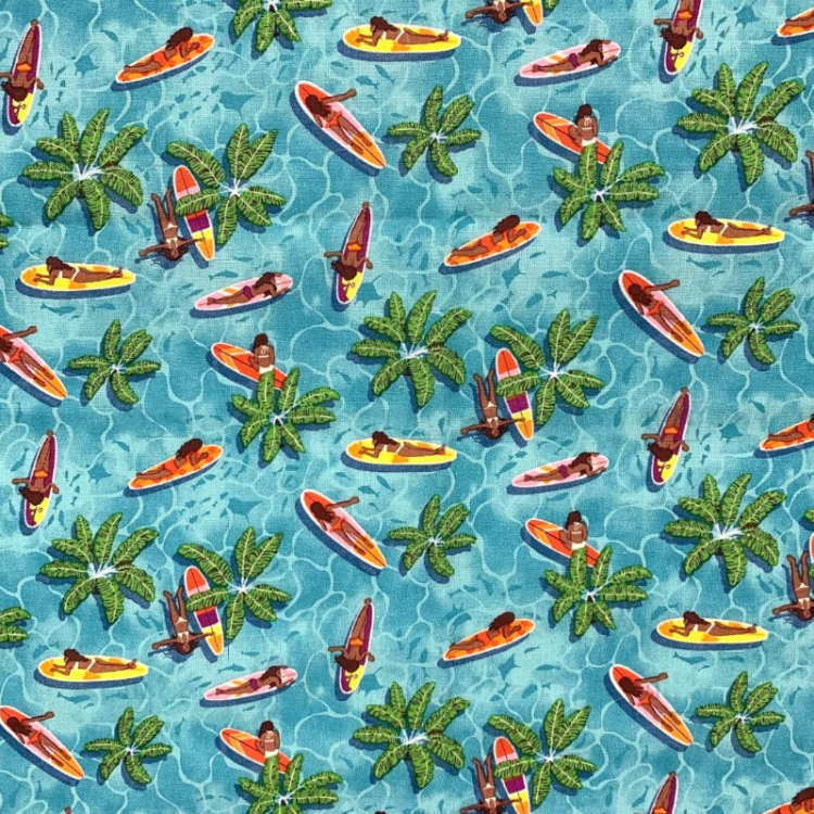 Tissu coton enduit - Paddle
