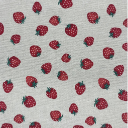 Tissu Canvas enduit - Fraises