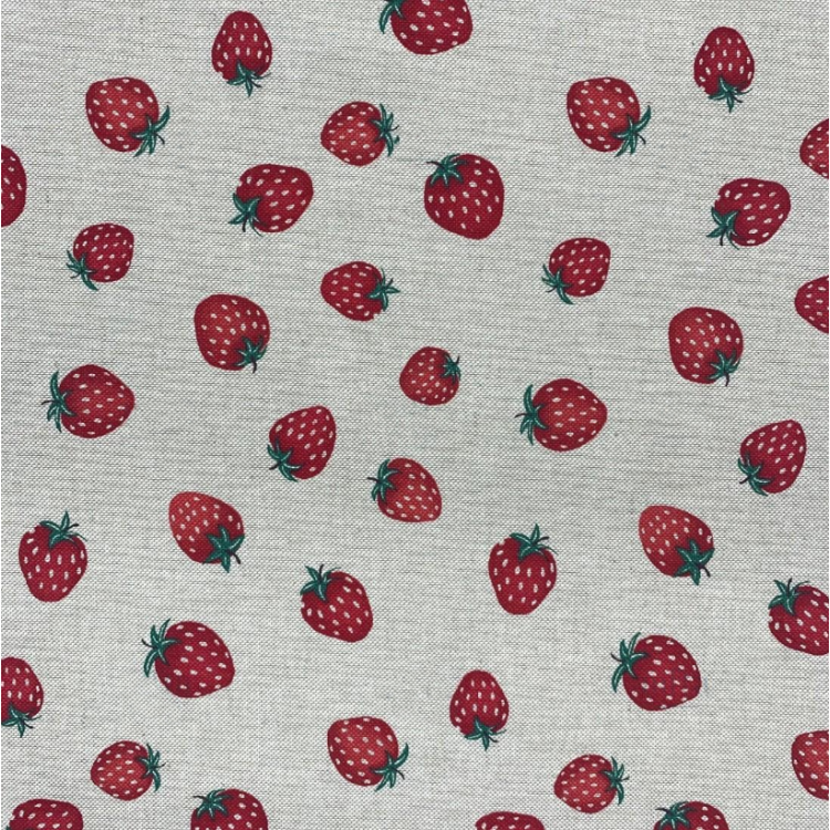 Tissu Canvas enduit - Fraises