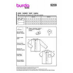 Burda 9209 - Chemise et chemisette