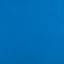 Tissu double gaze - Bleu roi