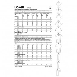 Patron Butterick 6748 - Tunique-pull ou caftan