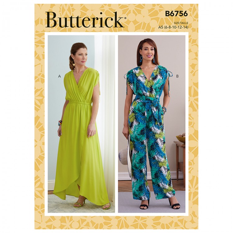 Patron Butterick 6756 - Robe ou combinaison